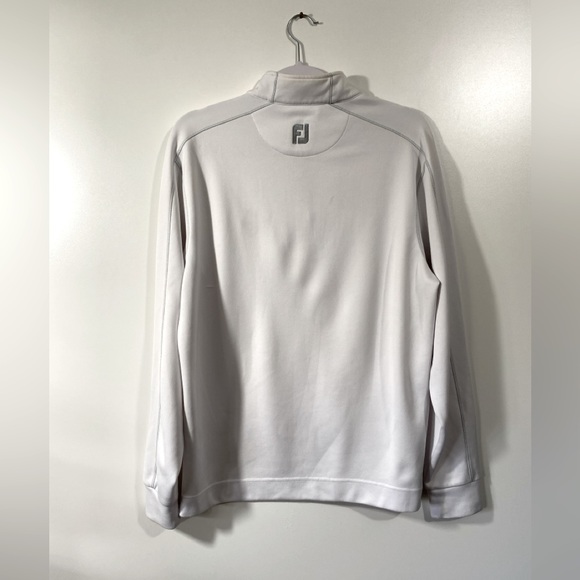 FootJoy Half-Zip Pullover in White Golf Sweatshirt size medium Las Vegas - Picture 2 of 8